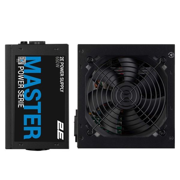 Блок живлення 2E Master Power (650W), >80%, 80+ White, 120мм, 1xMB 24pin(20+4), 1xCPU 8pin(4+4), 3xMolex, 5xSATA, 2xPCIe 8pin(6+2) (2E-MP650-120APFC) - купити в Україні за низькою ціною в інтернет-магазині "Rincom"