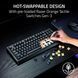 Клавіатура механічна Razer BlackWidow V4 TKL HyperSpeed, 87key, Orange Switch Gen-3, USB-A/WL/BT, EN, RGB, чорний (RZ03-05480100-R3M1) - фото 6 з 13