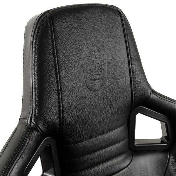 Ігрове крісло Noblechairs EPIC натуральна шкіра, чорний (NBL-RL-BLA-001)