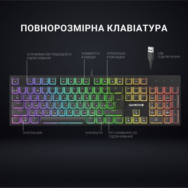 Клавіатура механічна GamePro MK85R (MK85R) - купити в Україні за низькою ціною в інтернет-магазині "Rincom"