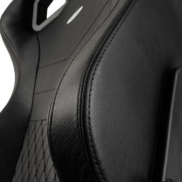 Ігрове крісло Noblechairs EPIC натуральна шкіра, чорний (NBL-RL-BLA-001)