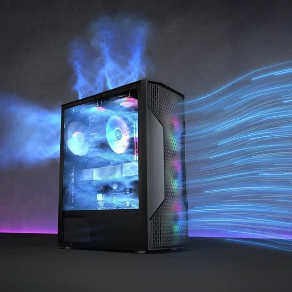 Корпус Cougar MX110 RGB Black (MX110 RGB) - купити в Україні за низькою ціною в інтернет-магазині "Rincom"