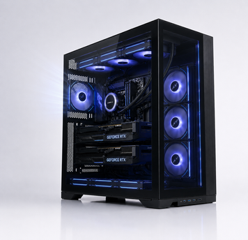 Робоча станція для ШІ: Intel Core i9 13900 | RTX 3090 X2 | 64GB DDR5 | NVME 2TB (i9-13900-3090-ai)