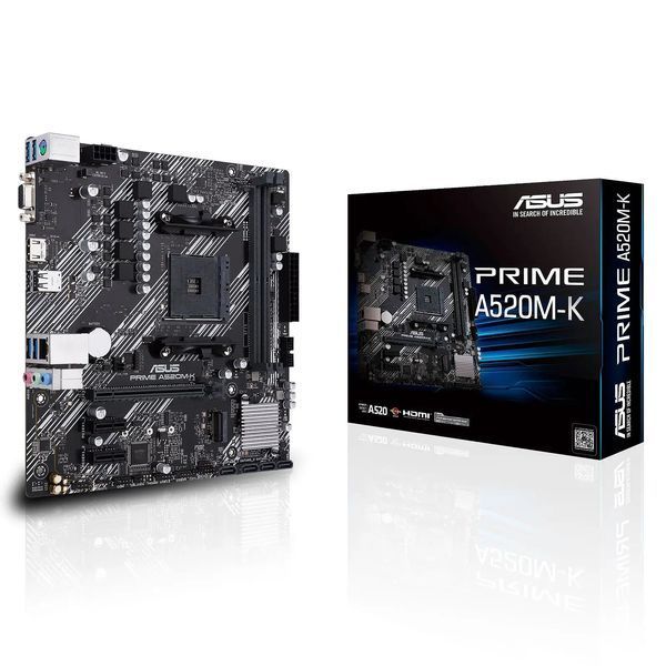 Материнcька плата ASUS PRIME A520M-K sAM4 A520 2xDDR4 HDMI D-Sub mATX (90MB1500-M0EAY0) - купити в Україні за низькою ціною в інтернет-магазині "Rincom"