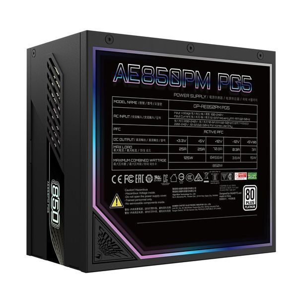 Блок живлення Gigabyte GP-AE850PM PG5 850W (GP-AE850PM PG5) - купити в Україні за низькою ціною в інтернет-магазині "Rincom"