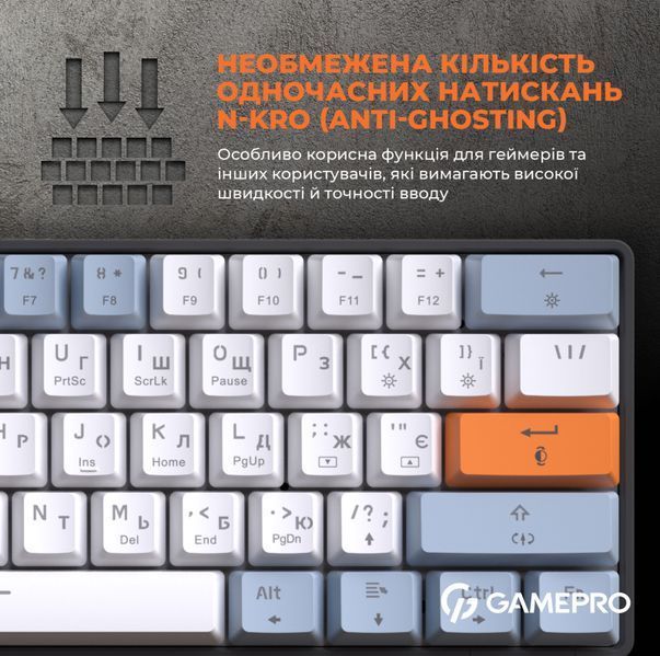 Дротова механічна клавіатура GamePro MK130R (Red) з Hot-Swap RGB Black (MK130R) - купити в Україні за низькою ціною в інтернет-магазині "Rincom"