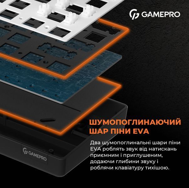 Дротова механічна клавіатура GamePro MK130R (Red) з Hot-Swap RGB Black (MK130R) - купити в Україні за низькою ціною в інтернет-магазині "Rincom"
