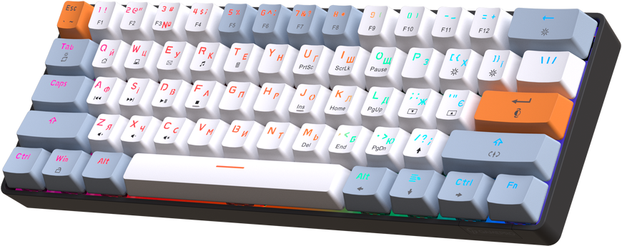 Дротова механічна клавіатура GamePro MK130R (Red) з Hot-Swap RGB Black (MK130R) - купити в Україні за низькою ціною в інтернет-магазині "Rincom"