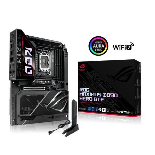 Материнcька плата ASUS ROG MAXIMUS Z890 HERO BTF s1851 Z890 4xDDR5 M.2 Thunderbolt HDMI Wi-Fi BT ATX BTF (90MB1KG0-M0EAY0) - купити в Україні за низькою ціною в інтернет-магазині "Rincom"