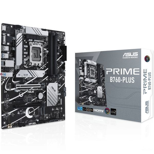 Материнcька плата ASUS PRIME B760-PLUS s1700 B760 4xDDR5 M.2 HDMI D-Sub DP ATX (90MB1EF0-M1EAY0) - купити в Україні за низькою ціною в інтернет-магазині "Rincom"