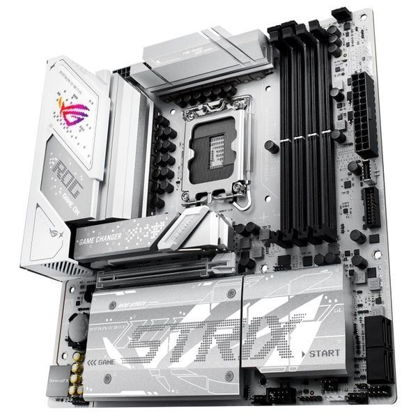 Материнcька плата ASUS ROG STRIX B860-G GAMING WIFI s1851 B860 4xDDR5 M.2 DP HDMI USB Type-C Wi-Fi BT mATX білий (90MB1JF0-M0EAY0) - купити в Україні за низькою ціною в інтернет-магазині "Rincom"