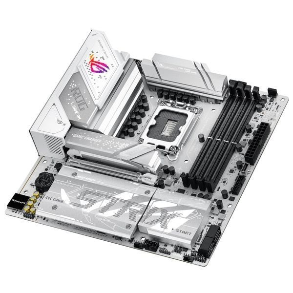Материнcька плата ASUS ROG STRIX B860-G GAMING WIFI s1851 B860 4xDDR5 M.2 DP HDMI USB Type-C Wi-Fi BT mATX білий (90MB1JF0-M0EAY0) - купити в Україні за низькою ціною в інтернет-магазині "Rincom"