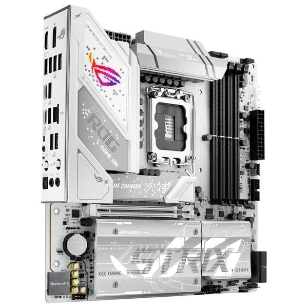 Материнcька плата ASUS ROG STRIX B860-G GAMING WIFI s1851 B860 4xDDR5 M.2 DP HDMI USB Type-C Wi-Fi BT mATX білий (90MB1JF0-M0EAY0) - купити в Україні за низькою ціною в інтернет-магазині "Rincom"
