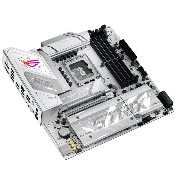 Материнcька плата ASUS ROG STRIX B860-G GAMING WIFI s1851 B860 4xDDR5 M.2 DP HDMI USB Type-C Wi-Fi BT mATX білий (90MB1JF0-M0EAY0) - купити в Україні за низькою ціною в інтернет-магазині "Rincom"