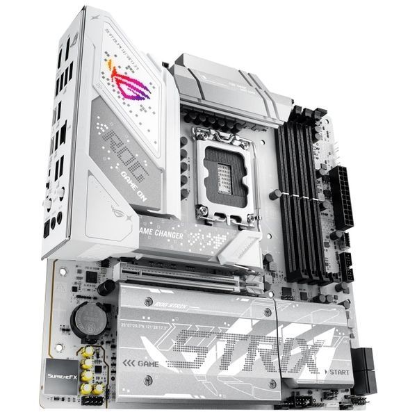 Материнcька плата ASUS ROG STRIX B860-G GAMING WIFI s1851 B860 4xDDR5 M.2 DP HDMI USB Type-C Wi-Fi BT mATX білий (90MB1JF0-M0EAY0) - купити в Україні за низькою ціною в інтернет-магазині "Rincom"