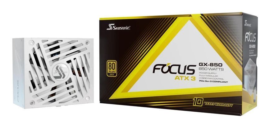 Блок живлення ATX 850W FOCUS-GX-850-ATX31-WH SEASONIC (FOCUS-GX-850-ATX31-WHITE) - купити в Україні за низькою ціною в інтернет-магазині "Rincom"