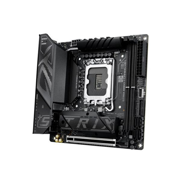 Материнcька плата ASUS ROG STRIX B860-I GAMING WIFI s1851 B860 2xDDR5 M.2 DP HDMI USB Type-C Wi-Fi BT mITX (90MB1JB0-M0EAY0) - купити в Україні за низькою ціною в інтернет-магазині "Rincom"