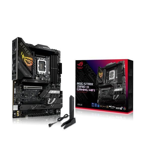 Материнcька плата ASUS ROG STRIX Z890-H GAMING WIFI s1851 Z890 4xDDR5 M.2 HDMI DP Wi-Fi BT ATX (90MB1K20-M0EAY0) - купити в Україні за низькою ціною в інтернет-магазині "Rincom"
