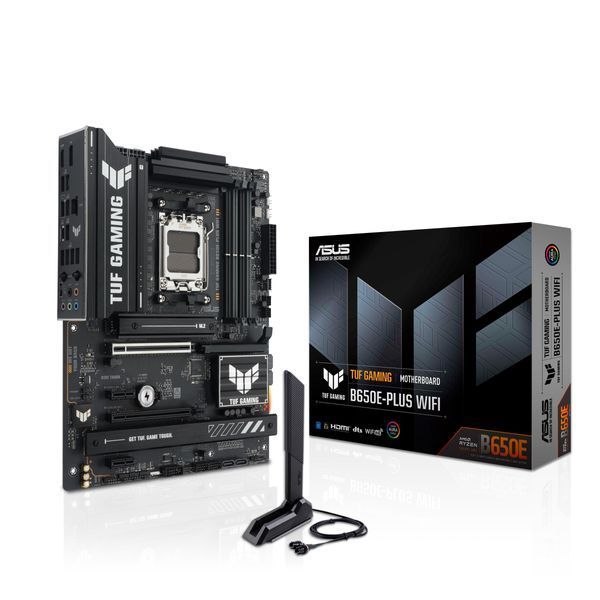 Материнcька плата ASUS TUF GAMING B650E-PLUS WIFI sAM5 B650 4xDDR5 M.2 HDMI DP WiFi BT ATX (90MB1M20-M0EAY0) - купити в Україні за низькою ціною в інтернет-магазині "Rincom"