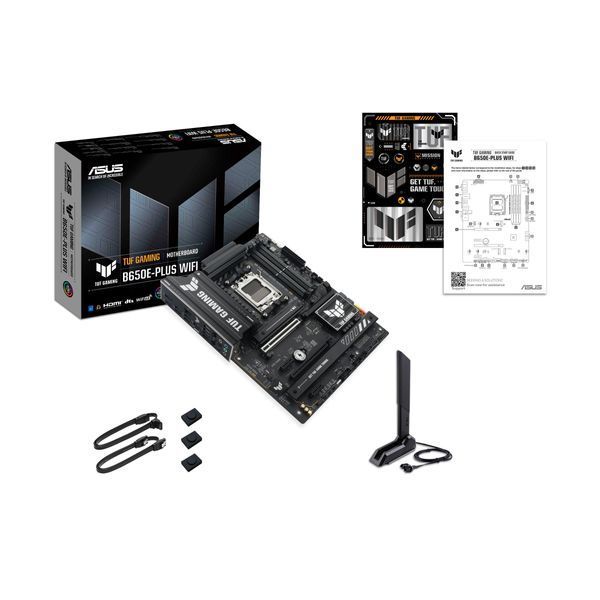 Материнcька плата ASUS TUF GAMING B650E-PLUS WIFI sAM5 B650 4xDDR5 M.2 HDMI DP WiFi BT ATX (90MB1M20-M0EAY0) - купити в Україні за низькою ціною в інтернет-магазині "Rincom"