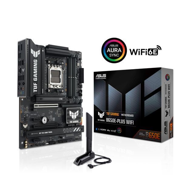Материнcька плата ASUS TUF GAMING B650E-PLUS WIFI sAM5 B650 4xDDR5 M.2 HDMI DP WiFi BT ATX (90MB1M20-M0EAY0) - купити в Україні за низькою ціною в інтернет-магазині "Rincom"