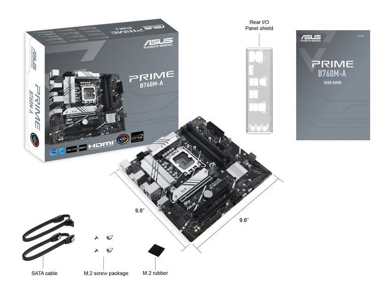 Материнcька плата ASUS PRIME B760M-A-CSM s1700 B760 4xDDR5 M.2 HDMI DP mATX CSM (90MB1EK0-M1EAYC) - купити в Україні за низькою ціною в інтернет-магазині "Rincom"