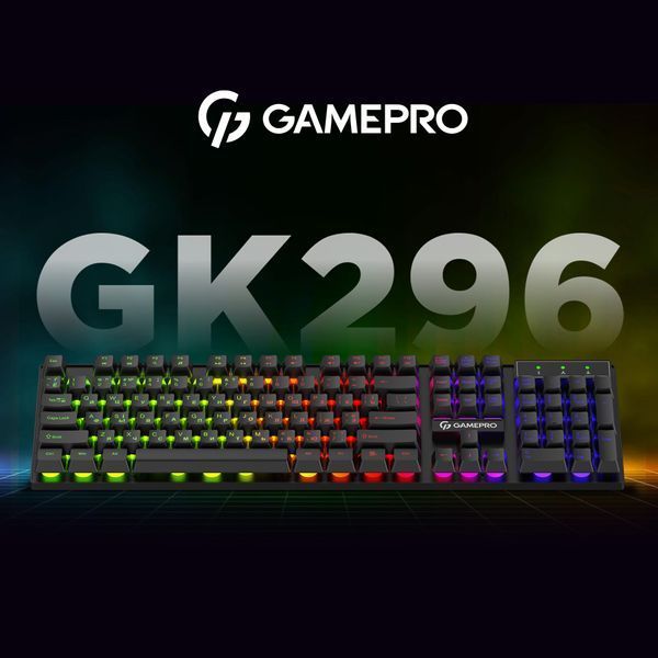 Клавіатура дротова GamePro GK296 (GK296) - купити в Україні за низькою ціною в інтернет-магазині "Rincom"