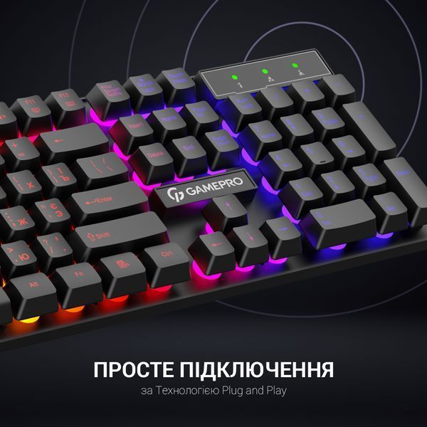Клавіатура дротова GamePro GK296 (GK296) - купити в Україні за низькою ціною в інтернет-магазині "Rincom"