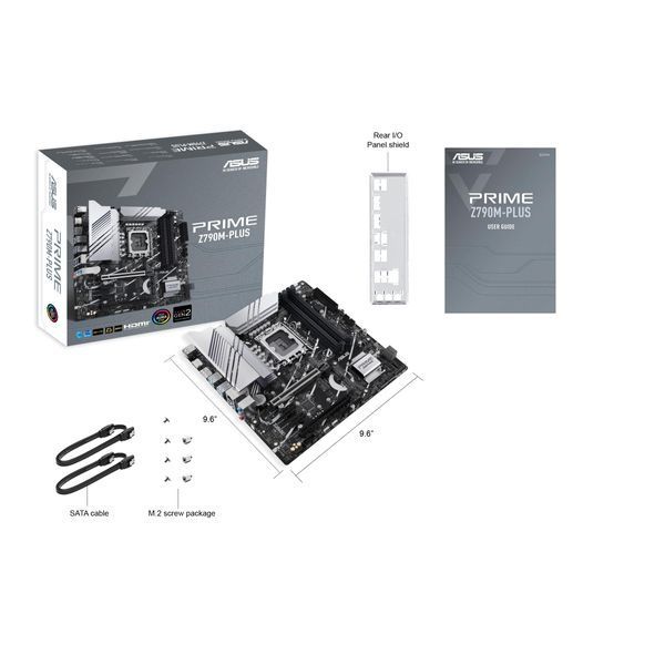 Материнcька плата ASUS PRIME Z790M-PLUS s1700 Z790 4xDDR5 M.2 HDMI DP mATX (90MB1E70-M1EAY0) - купити в Україні за низькою ціною в інтернет-магазині "Rincom"