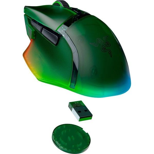 Миша Razer Basilisk V3 Pro 35K, RGB, USB-A/WL/BT, Phantom Green Ed. (RZ01-05240300-R3G1) - купити в Україні за низькою ціною в інтернет-магазині "Rincom"