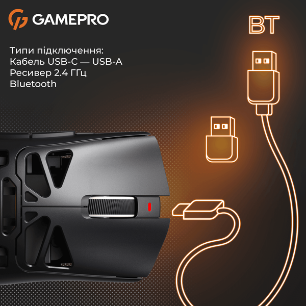 Бездротова ігрова миша GamePro Genesis Spider (GM870B) (GM870B) - купити в Україні за низькою ціною в інтернет-магазині "Rincom"