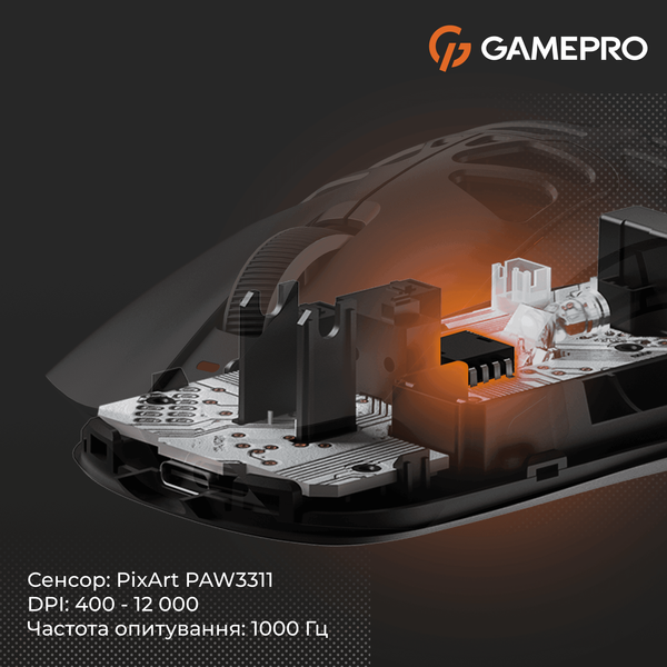 Бездротова ігрова миша GamePro Genesis Spider (GM870B) (GM870B) - купити в Україні за низькою ціною в інтернет-магазині "Rincom"