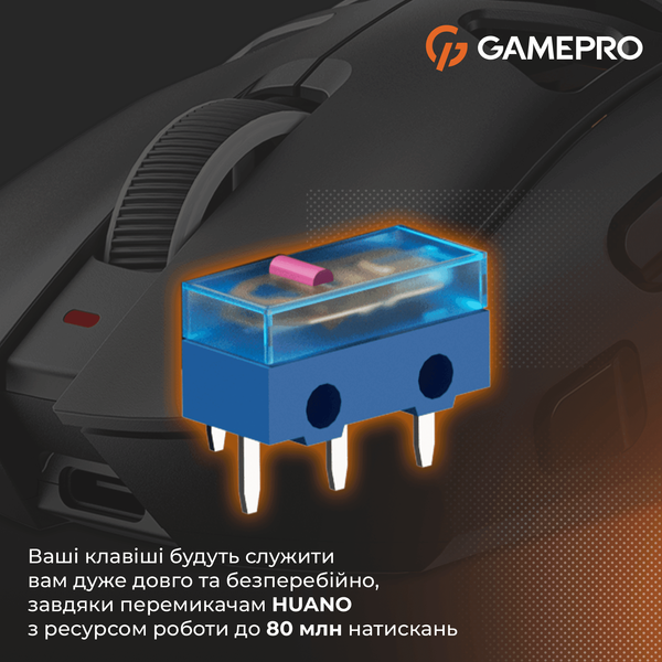 Бездротова ігрова миша GamePro Genesis Spider (GM870B) (GM870B) - купити в Україні за низькою ціною в інтернет-магазині "Rincom"