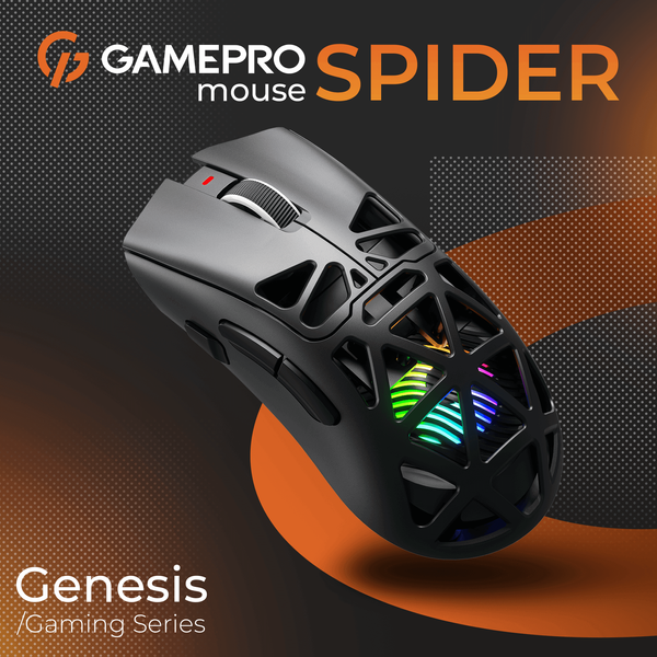Бездротова ігрова миша GamePro Genesis Spider (GM870B) (GM870B) - купити в Україні за низькою ціною в інтернет-магазині "Rincom"