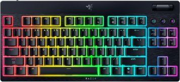 Клавіатура механічна Razer BlackWidow V4 Low-profile TKL HyperSpeed, 87key, Yellow Switch, USB-A/WL/BT, EN, RGB, чорний (RZ03-05450100-R3M1) - купити в Україні за низькою ціною в інтернет-магазині "Rincom"