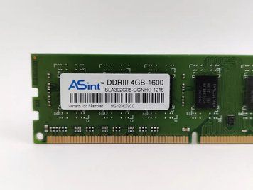 ASint DDR3 4Gb 1600MHz (SLA302G08-GGNHC) - купити в Україні за низькою ціною в інтернет-магазині "Rincom"