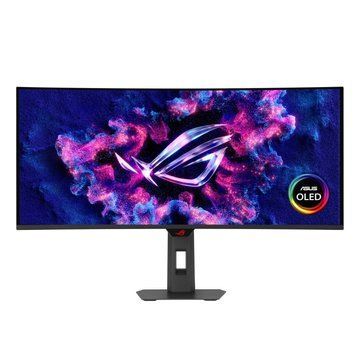 Монітор Asus 34" ROG Strix XG34WCDG 2xHDMI, DP, USB-C, 3xUSB, Audio, QD-OLED, 3440x1440, 21:9, 175Hz, 0.03ms, DCI-P3 99.3%, CURVED, AdaptiveSync, HAS, HDR400 (90LM0B70-B01171) - купити в Україні за низькою ціною в інтернет-магазині "Rincom"