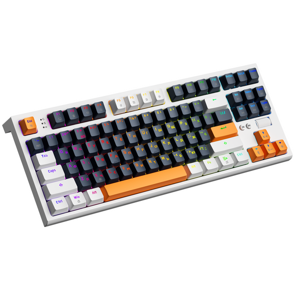 Дротова механічна клавіатура GamePro MK180W (Red) з Hot-Swap RGB White (MK180W) - купити в Україні за низькою ціною в інтернет-магазині "Rincom"