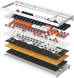 Дротова механічна клавіатура GamePro MK180W (Red) з Hot-Swap RGB White (MK180W) - фото 4 з 20