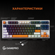 Дротова механічна клавіатура GamePro MK180W (Red) з Hot-Swap RGB White (MK180W) - фото 2 з 20