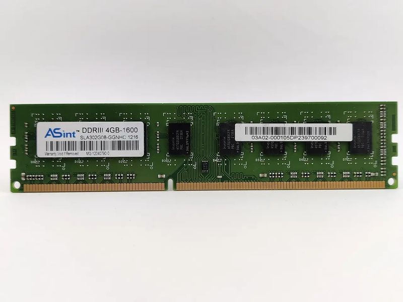 ASint DDR3 4Gb 1600MHz (SLA302G08-GGNHC) - купити в Україні за низькою ціною в інтернет-магазині "Rincom"