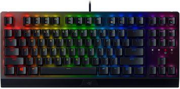 Клавіатура механічна Razer BlackWidow V3 TKL 87key, Green Switch, USB-A, EN/RU, RGB, чорний (RZ03-03490700-R3R1) - купити в Україні за низькою ціною в інтернет-магазині "Rincom"