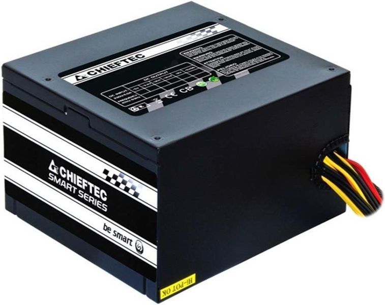 Блок живлення CHIEFTEC Smart (500W), >85%, 120мм, 1xMB 24pin(20+4), 1xCPU 8pin(4+4), 2xMolex, 3xSATA, 1xPCIe 8pin(6+2) (GPS-500A8) - купити в Україні за низькою ціною в інтернет-магазині "Rincom"