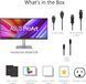 Монітор Asus 34.1" ProArt PA34VCNV 2xHDMI, 2xDP, USB-C, 2xUSB, RJ-45, MM, IPS, 3440x1440, 21:9, sRGB 100%, CURVED, AdaptiveSync, HAS, HDR10 (90LM04A0-B02370) - фото 2 з 9