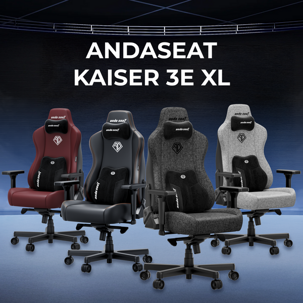 Крісло ігрове Anda Seat Kaiser 3E Grey Fabric Size XL (AD23YC-XL-09-G-CF-G01)