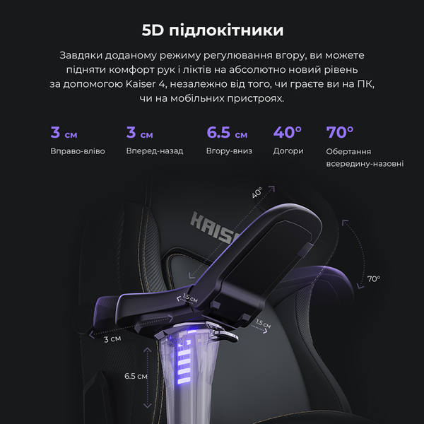 Крісло ігрове Anda Seat Kaiser 4 White Size L (AD12YDDC-L-20-W-PV/C)