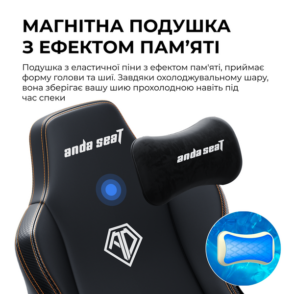 Крісло ігрове Anda Seat Kaiser 3E Grey Fabric Size XL (AD23YC-XL-09-G-CF-G01)