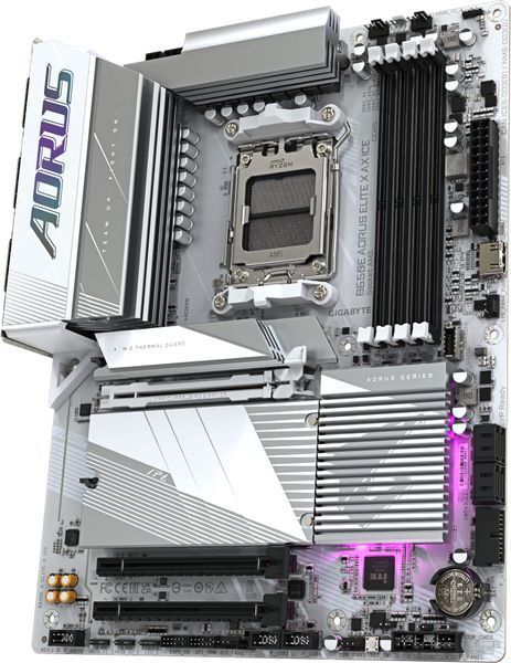 Материнська плата GIGABYTE B650E A ELITE X ICE sAM5 B650 4xDDR5 M.2 HDMI DP Wi-Fi BT mATX (B650E_A_ELITE_X_ICE) - купити в Україні за низькою ціною в інтернет-магазині "Rincom"