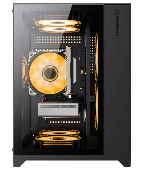 Корпус GAMEMAX Infinity Mini Tempered Glass Black (Infinity Mini Black) - купити в Україні за низькою ціною в інтернет-магазині "Rincom"