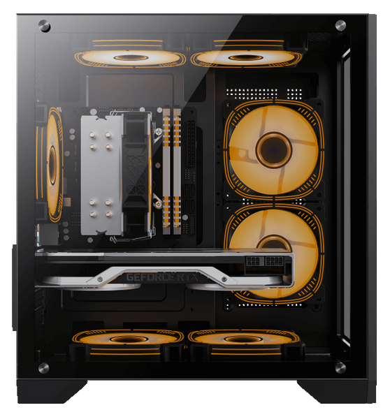 Корпус GAMEMAX Infinity Mini Tempered Glass Black (Infinity Mini Black) - купити в Україні за низькою ціною в інтернет-магазині "Rincom"